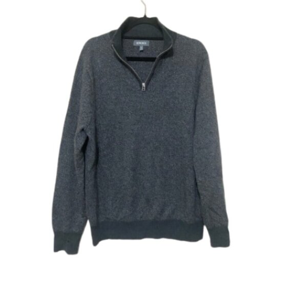 Bonobos EUC 100% extra fine merino wool 1/4 zip grey sweater size XL - Picture 1 of 5